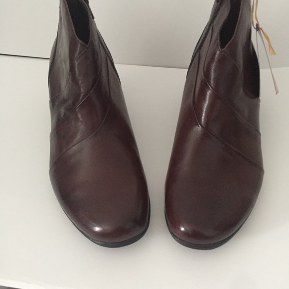 Earth Spirit Leather Heeled Boots Brown Only 11 - Picture 5 of 16